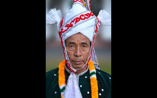 Мужчина национальности мейтеи. Фото сделано в населенном пункте Мойранг (штат Манипур, северо-восточная Индия, приграничная с Бирмой территория)