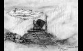 Опрокинутая вагонетка на отвале. Рисунок И.А.Денискина (9 мая 1960 года).