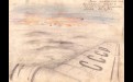 Рисунок Иннокентия Алексеевича Денискина: утро 23 апреля 1960 года на борту, рейс Киренск — Мама.