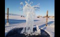 Скульптура "Лед - это жизнь". Иркутск.