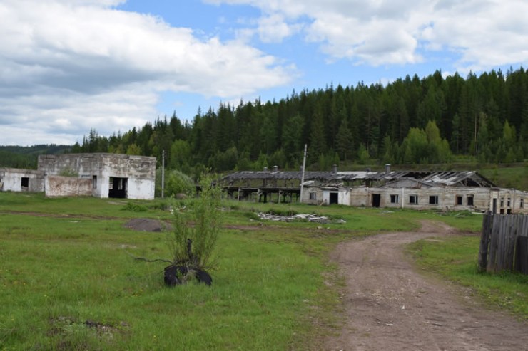 О мощном подсобном хозяйстве, которое когда-то было  в Каймоново, теперь напоминают лишь сохранившиеся остовы фермы и котельной