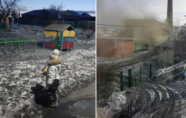 Фотографии, размещенные в сети 29 января, вызвали волну негодования. Снег цвета грязи. Так выглядела территория детского сада в Дзержинске.
