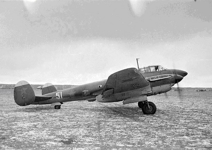 Самолёт Пе-2 на аэродроме «Южный»