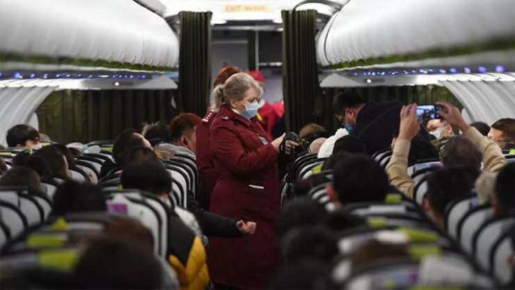 С начала проведения мероприятий по новой коронавирусной инфекции было досмотрено 250 рейсов, прибывших из неблагополучных стран, и более 43 000 человек