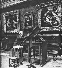 Луи Беру рисовал копию «Моны Лизы» Леонардо да Винчи
